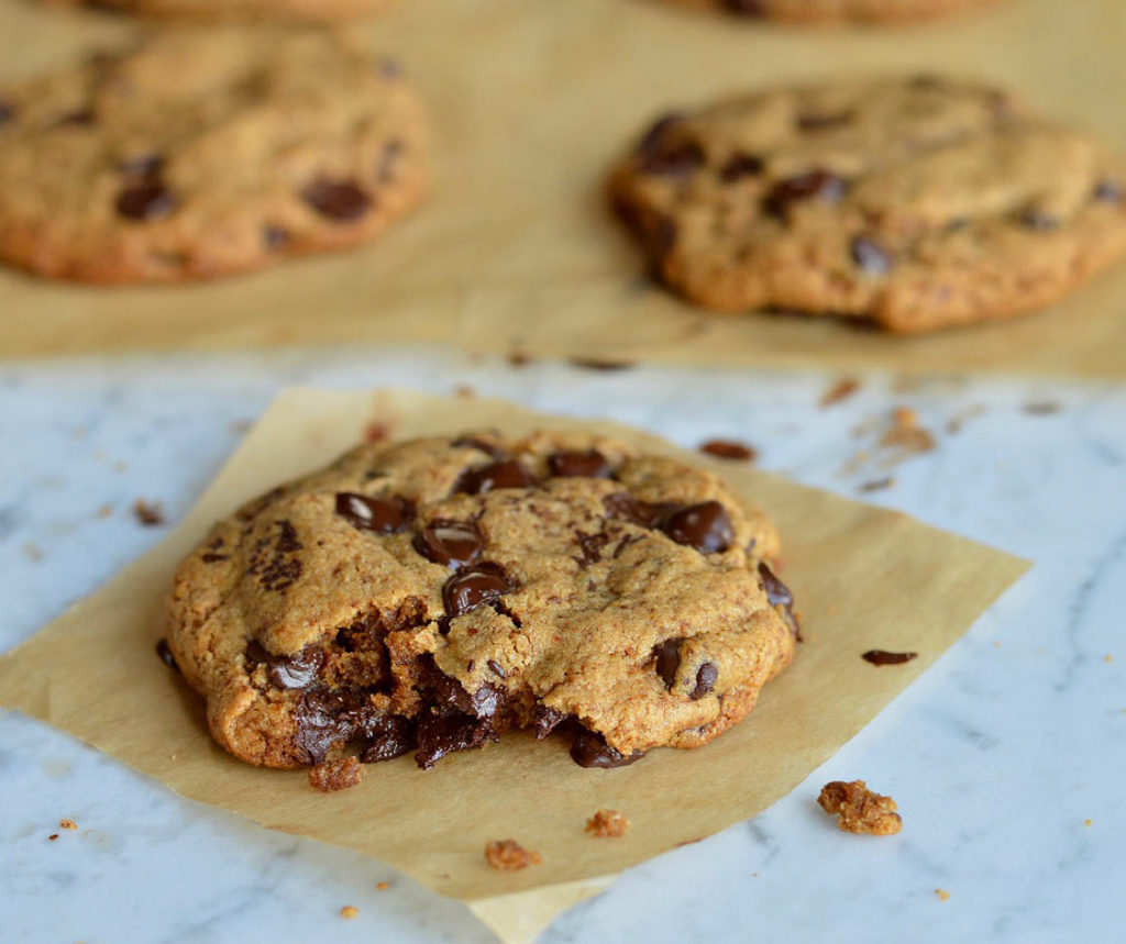 Soft &amp; Chewy Paleo Chocolate Chip Cookies - Eat Well Enjoy ...
