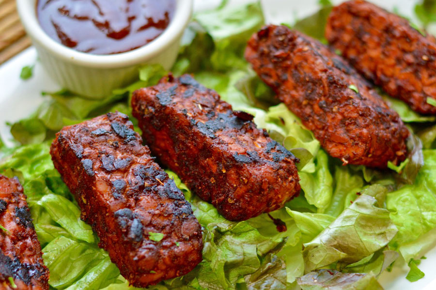 Marinated Barbecued Tempeh