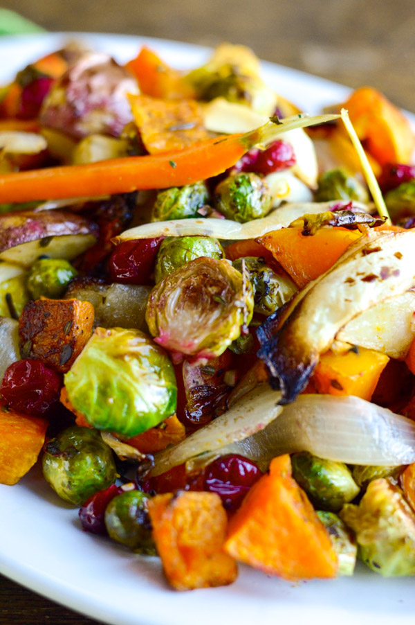 Easy Roasted Vegetables with Herbs and Balsamic Vinegar | Healthy Dish