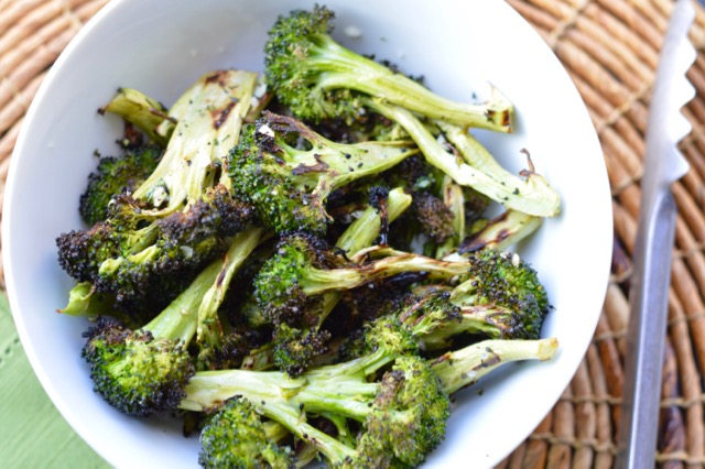 Grilled Broccoli with Garlic