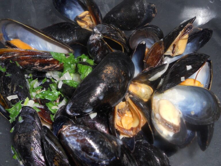 Mussels with Lemon Grass & Spicy Coconut Milk