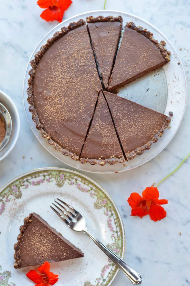 Bittersweet Chocolate Tart Over