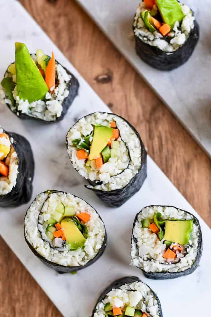 Whole30 friendly sushi.