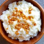 Cauliflower Mashed Potatoes with Golden Garlic