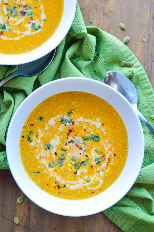 Easy Thai Pumpkin Soup | Paleo Vegan Easy Recipe