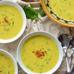 Curried Cauliflower Soup with Spinach