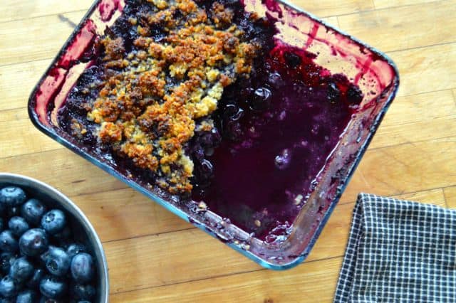 Paleo Blueberry Cobbler