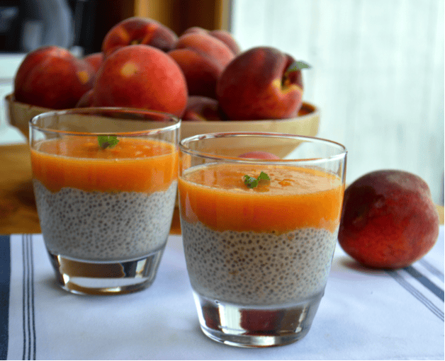 Peach Chia Pudding