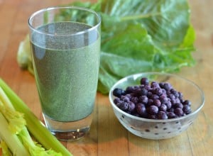 Blueberry Coconut Green Smoothie