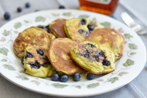 Avocado Blueberry Pancakes