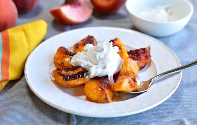 Sweet Spice Grilled Peaches | Eat Well Enjoy Life