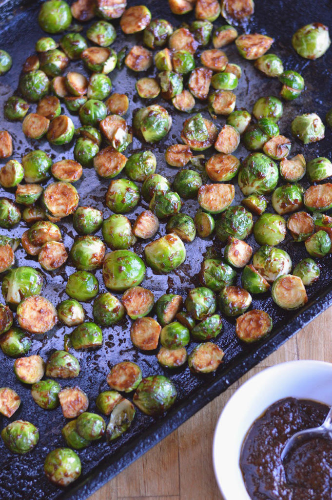 Roasted Miso Brussels Sprouts