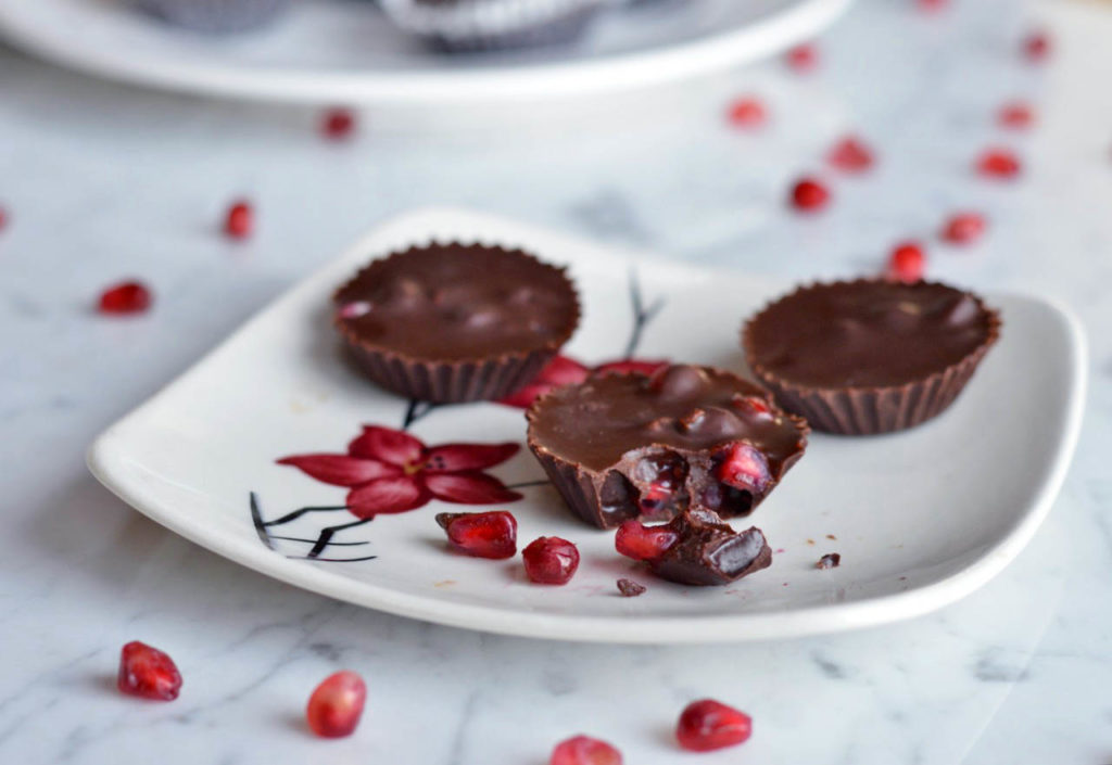 Naturally Sweet Dark Chocolate Covered Pomegranates