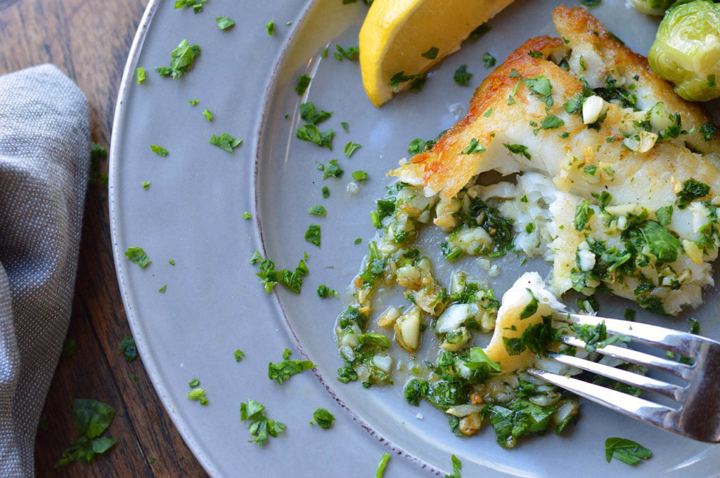 Simple Sauteed Fish with Garlic