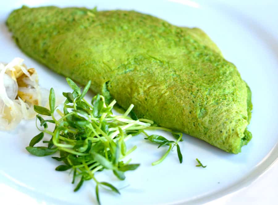 Green Omelette (Zero Egg Green Omelette) - Pancake Alternative - 400g: Pack  of 2, 200g Each, Nutritious and Plant-Based Breakfast