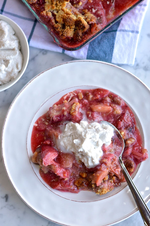 Strawberry Rhubarb Cobbler