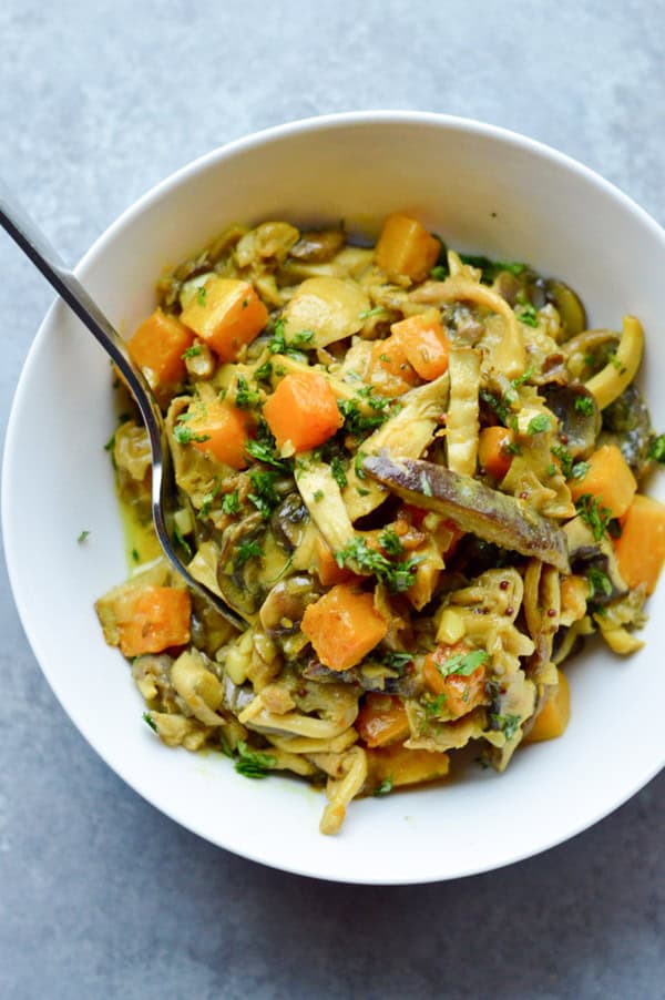 Wild Mushroom and Butternut Squash Curry