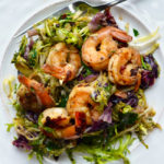 Seared Shrimp with Winter Greens