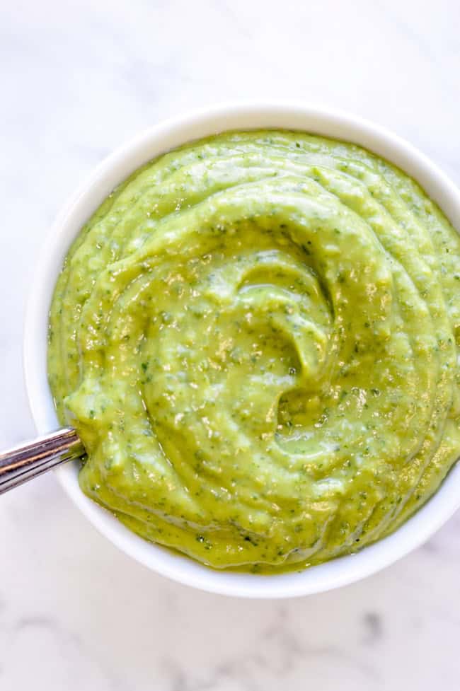 5 Minute Avocado Herb Sauce