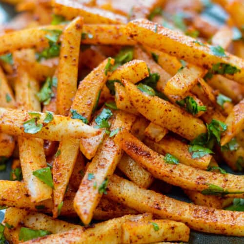 Raw Lime & Chili Spiced Jicama Fries | Paleo, Vegan, Gluten-Free