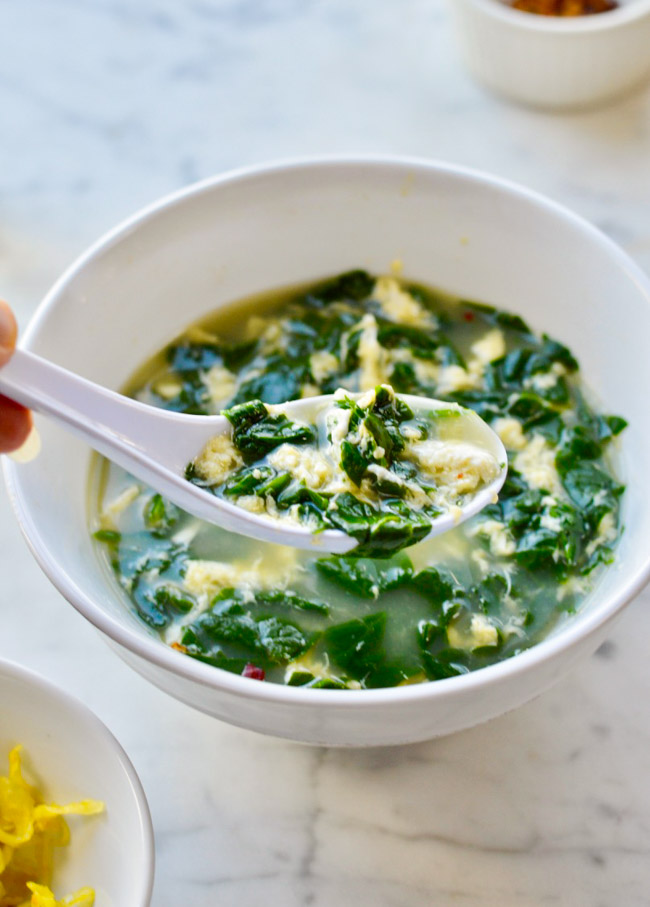 3 Minute Spinach Egg Drop Soup Easy Recipe Paleo Gluten Free