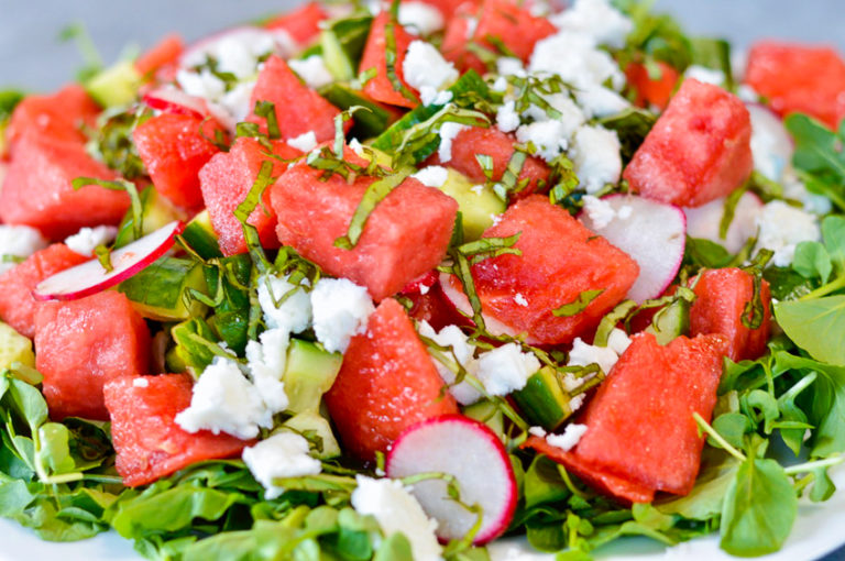 Alkalizing Watermelon and Watercress Salad | Vegetarian, Vegan & Paleo ...