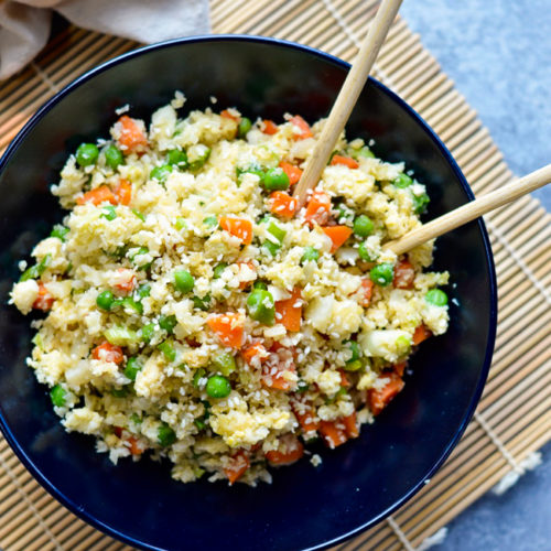 Asian Cauliflower Fried Rice | Paleo Gluten-Free Vegan Option