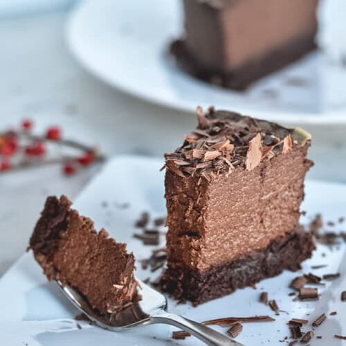 Decadent Paleo Vegan Chocolate Mousse Cake | Eat Well Enjoy Life