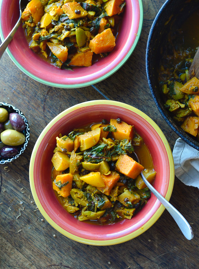 Moroccan Vegetable Tagine in bowls