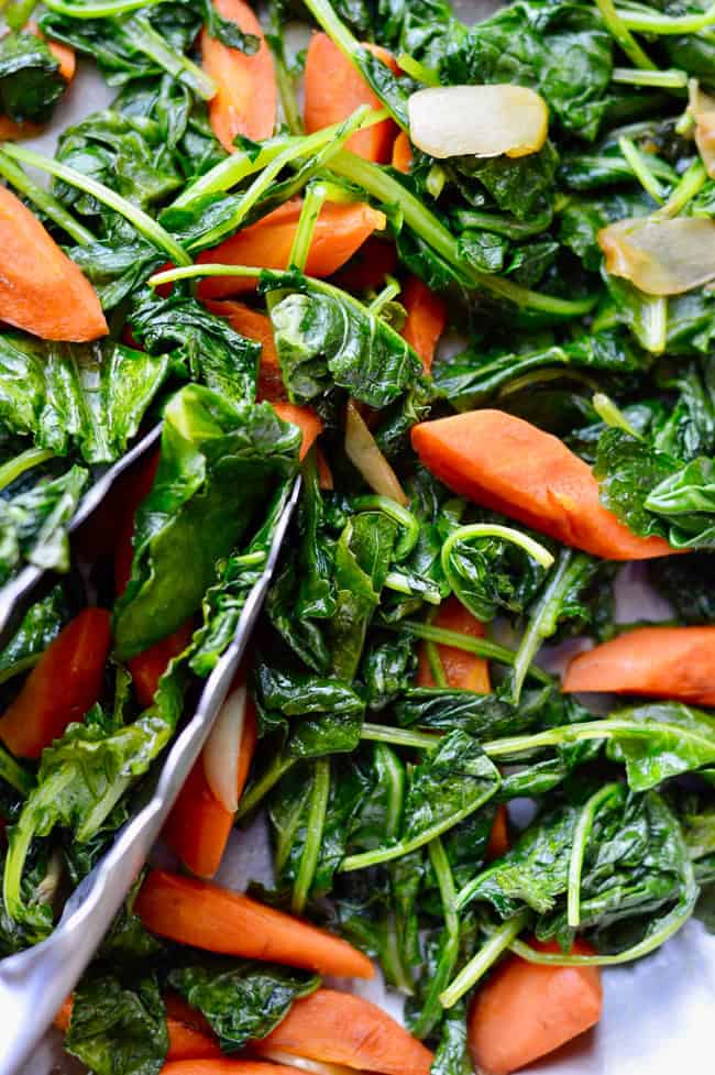 Easy Sautéed Kale with Carrots