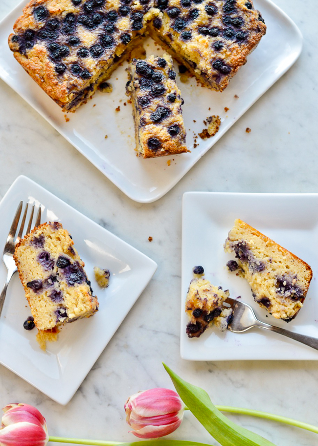 Lemon Blueberry Cake 2 plates