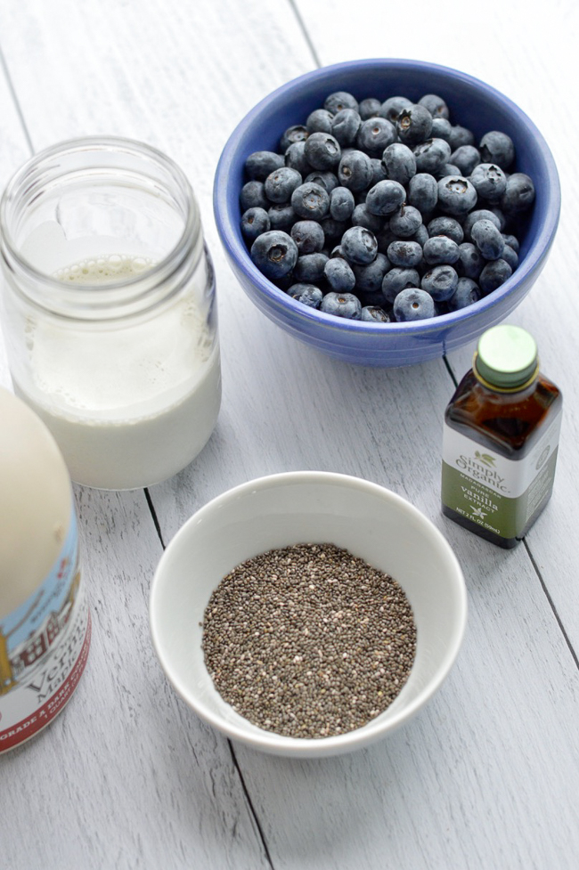 Blueberry Chia Pudding Ingredients