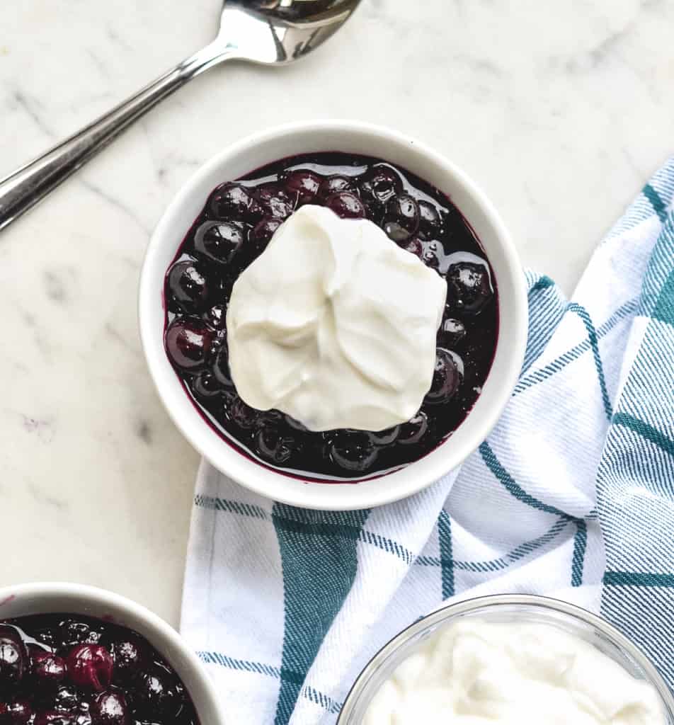 Easy Blueberry Compote Alone