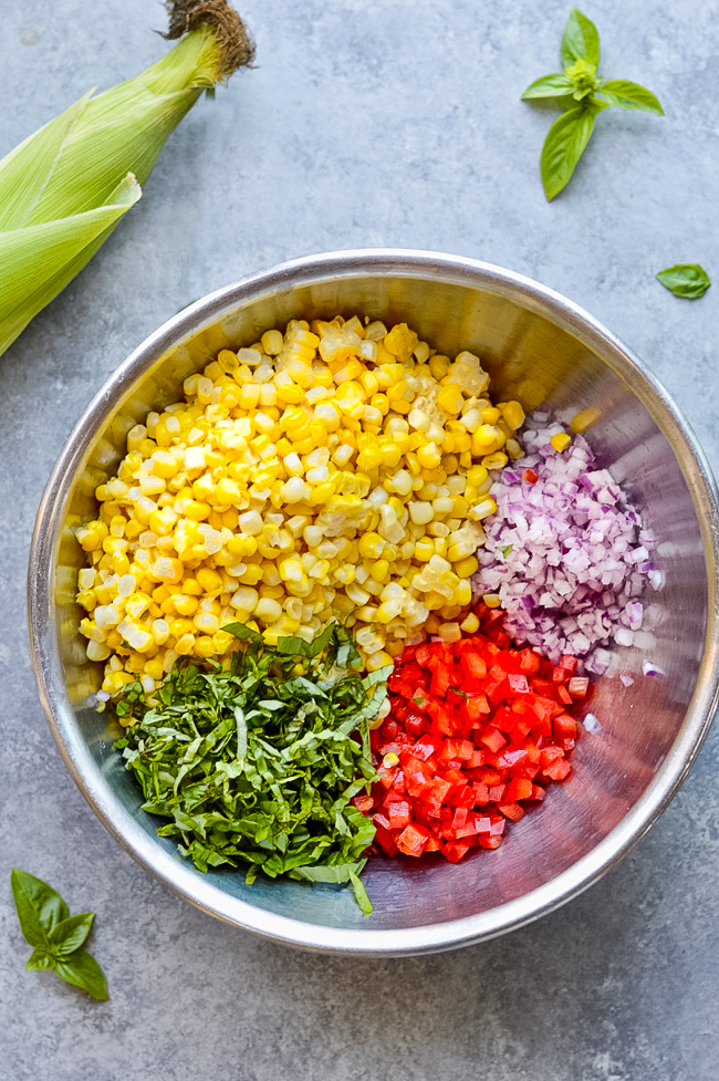 Fresh Corn Salad Chopped