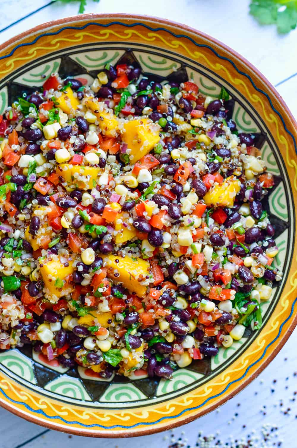 Southwestern Black Bean Salad with Quinoa & Mango | Eat Well Enjoy Life