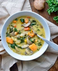 Cozy Mushroom Vegetable Soup | Eat Well Enjoy Life