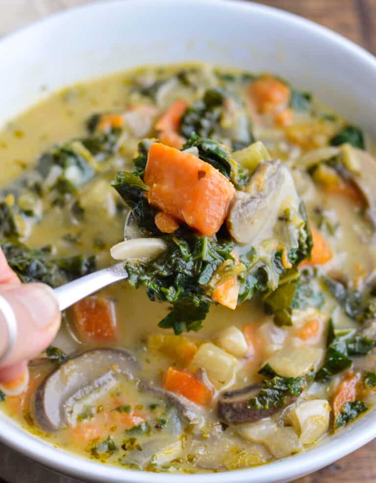 Cozy Mushroom Vegetable Soup | Eat Well Enjoy Life
