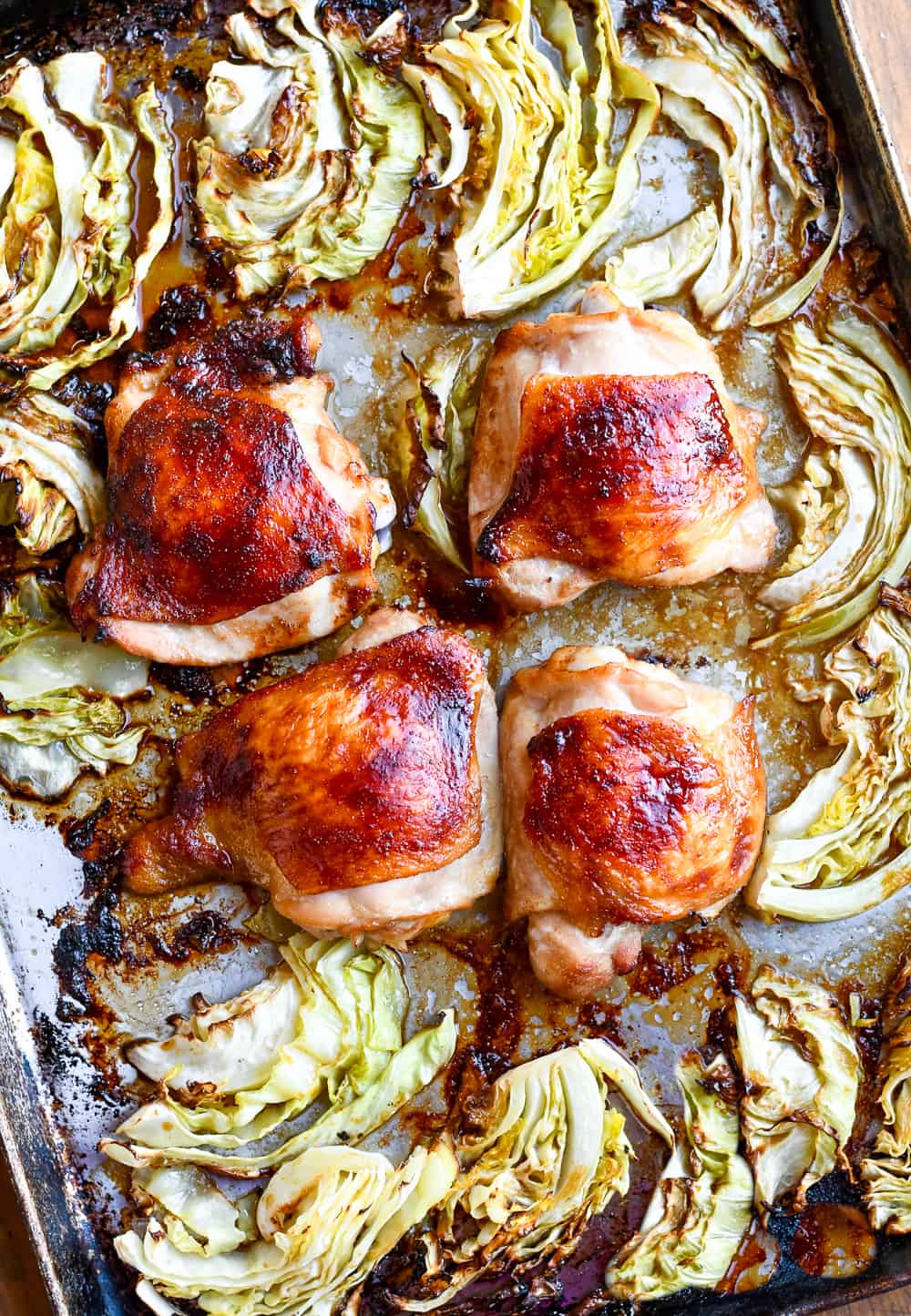 Asian Chicken with Crispy Cabbage tray cooked