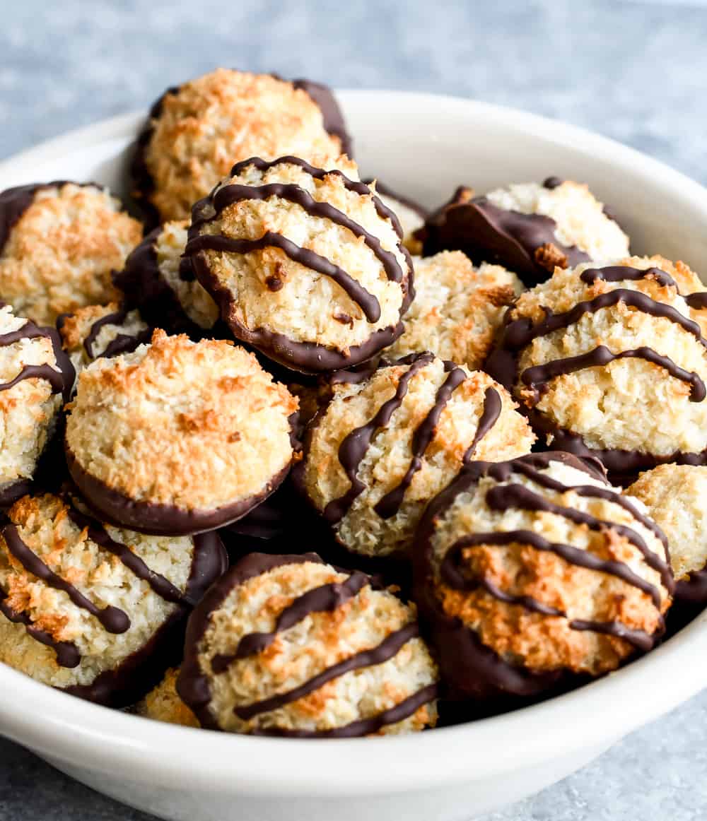 Paleo Coconut Macaroons in a bowl
