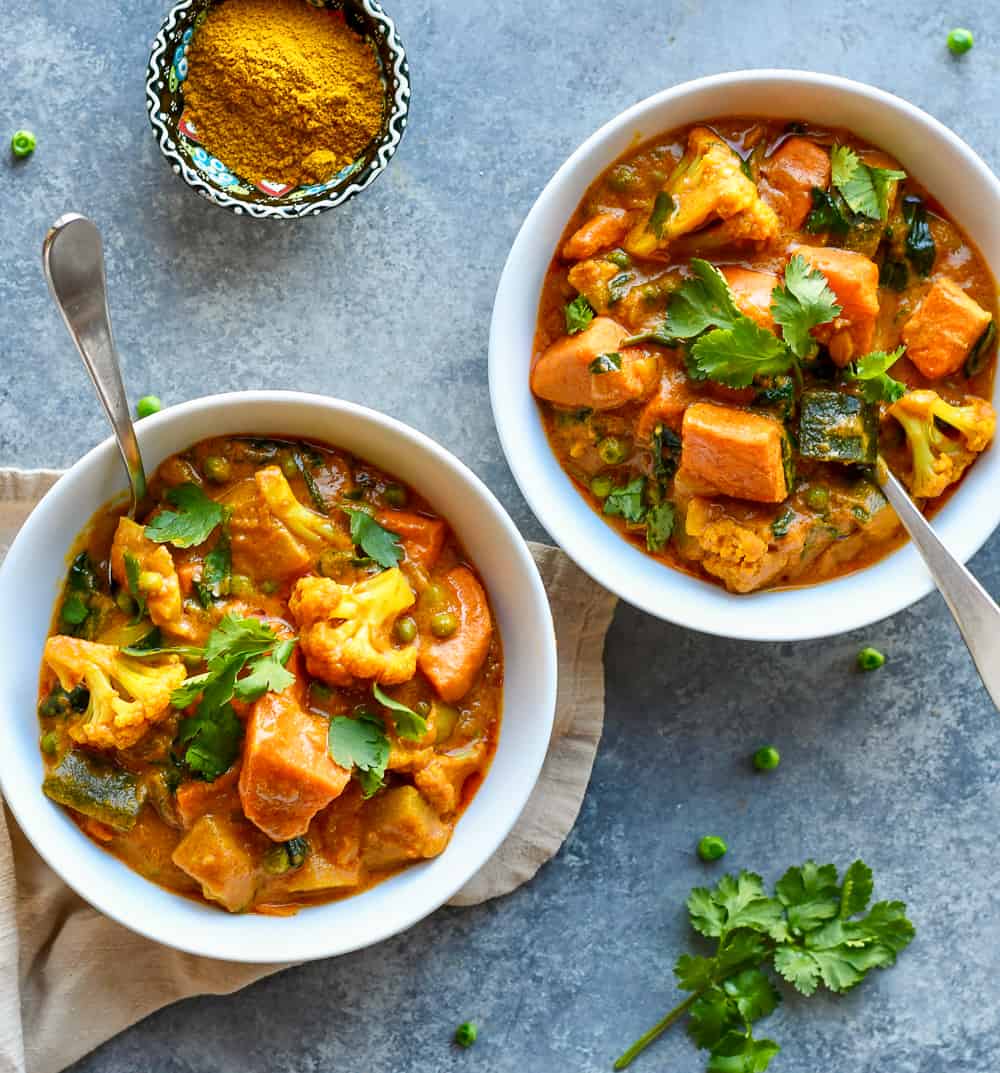 Indian Vegetable Stew 2 Bowls