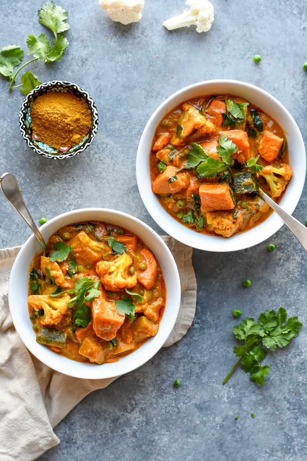 Indian Vegetable Stew Over