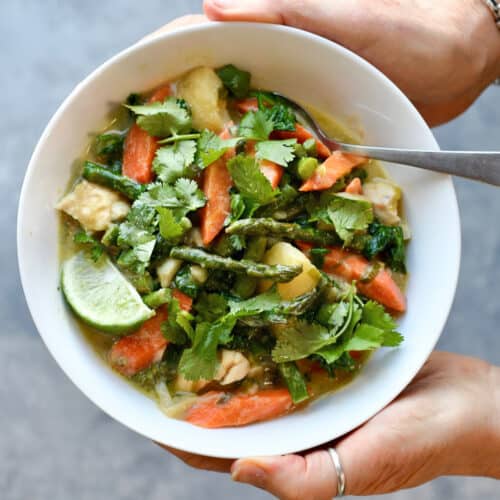 Spring Vegetable Thai Green Curry (Paleo Vegan) | Eat Well Enjoy Life