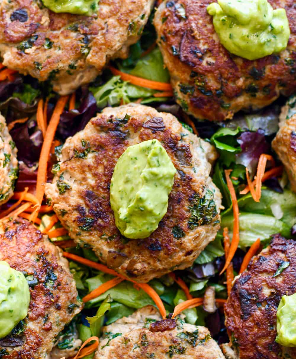 Kale Mushroom Turkey Burgers | Eat Well Enjoy Life