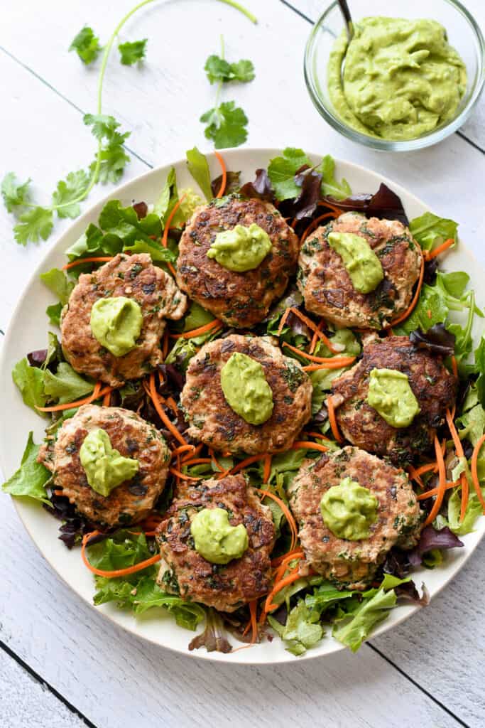 Kale Mushroom Turkey Burgers 