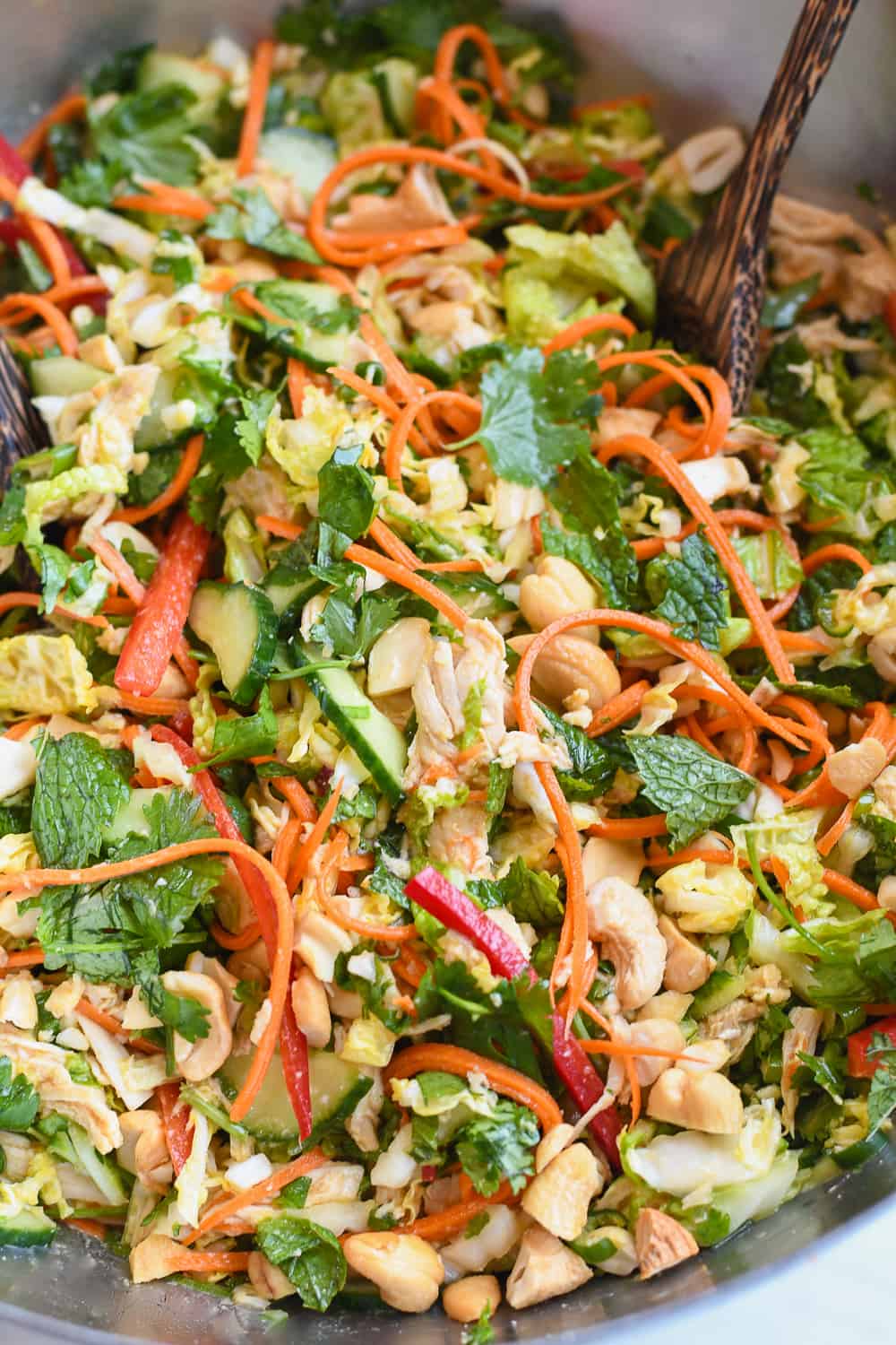 Vietnamese Chicken Salad close up 