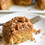 Paleo Apple Coffee Cake close up