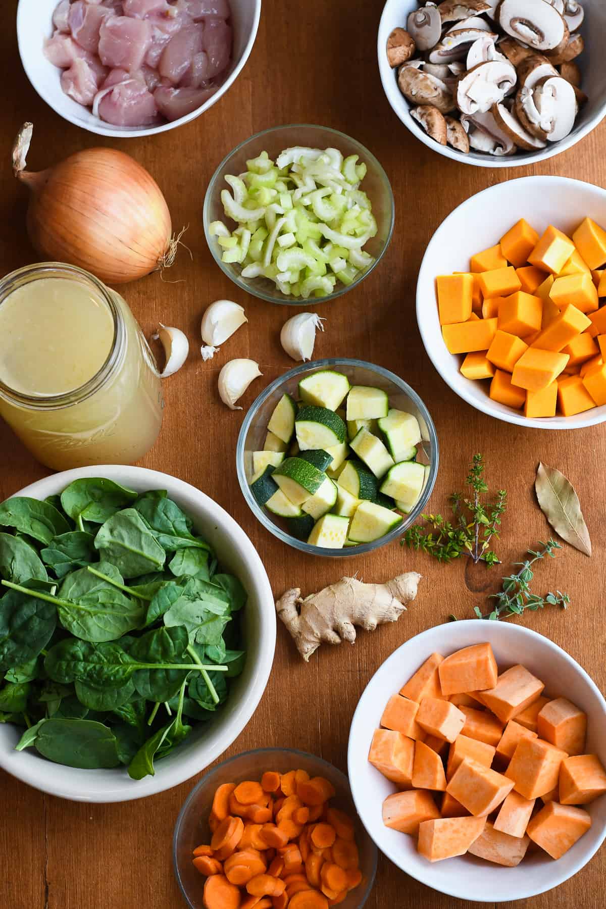Autumn Vegetable Soup ingredients