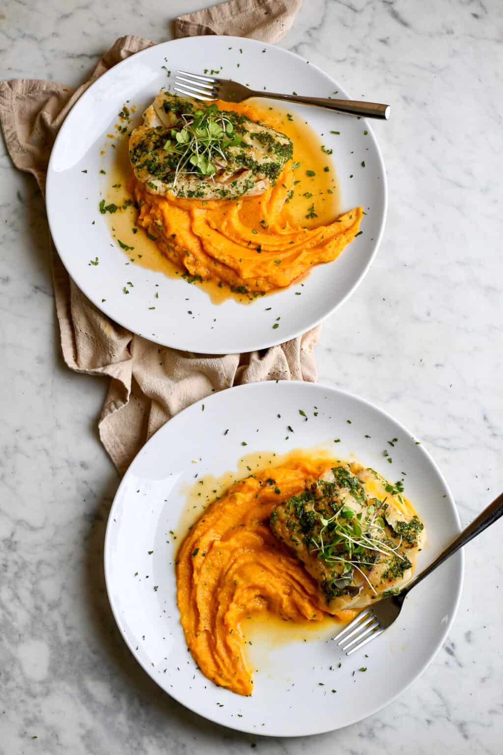 Asian Cod with Miso Butternut Squash Puree Eat Well Enjoy Life