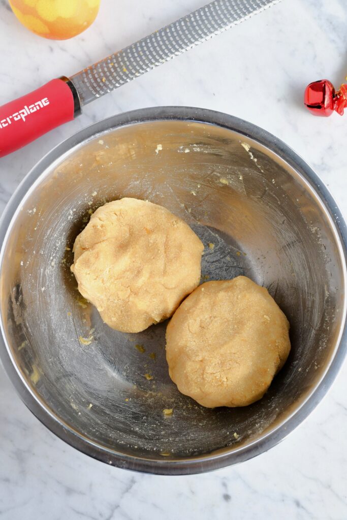 Gluten Free Linzer Cookies 2 balls of dough