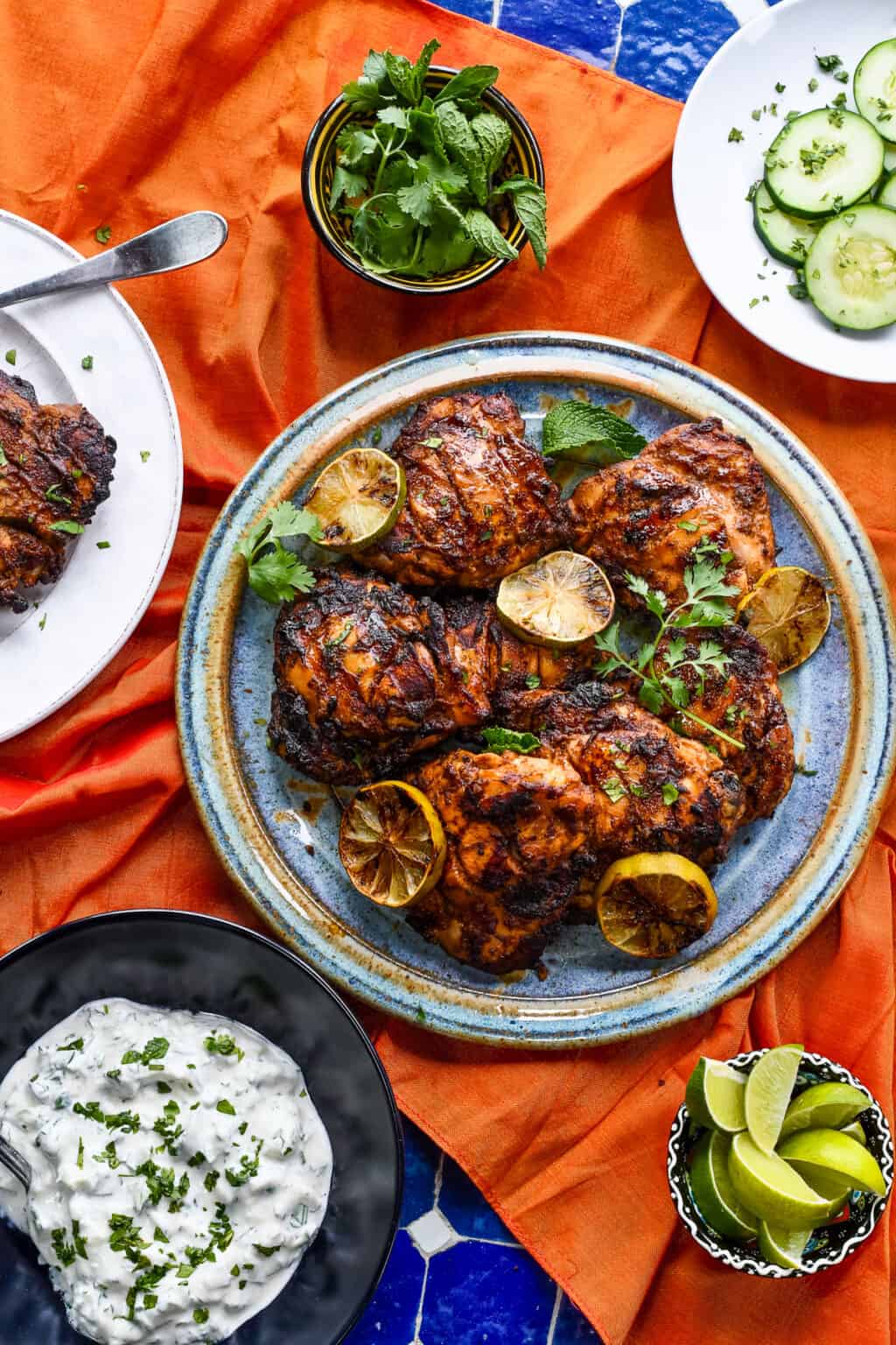 Grilled Tandoori Chicken Thighs | Eat Well Enjoy Life